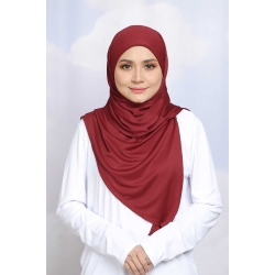 Tudung Adeela Active Tieback - Chili Red